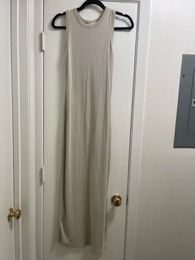 Universal Thread Sleeveless Maxi Dress in Beige
